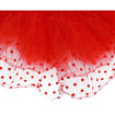 Picture of ORGANZA TUTU SKIRT RED WITH DOTS